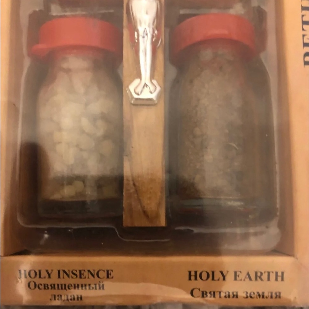 Set of Holy water, incense, earth, oil - Picture 3 of 5
